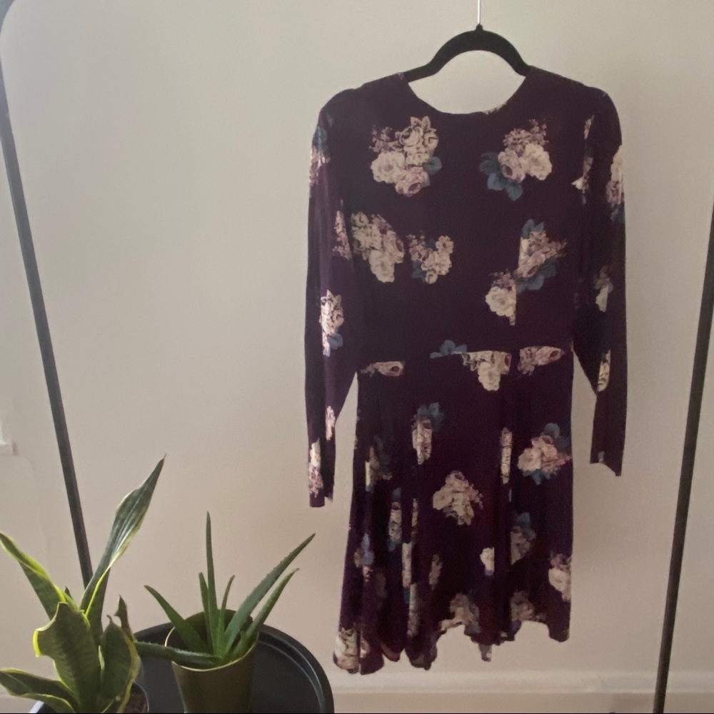 Dark floral dress
